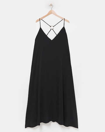 Simply Be Black Trapeze Maxi Dress
