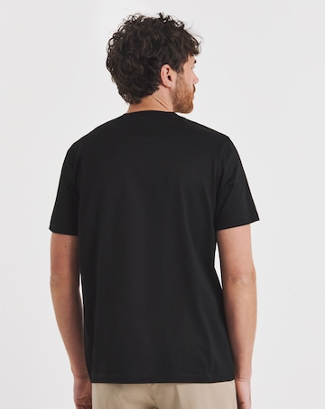 Folio Mercerised Supima T-Shirt- Black