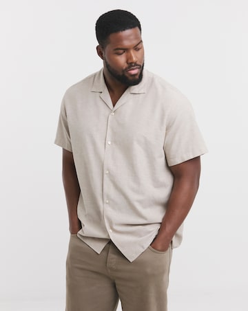 Jack & Jones Breeze Resort Linen Shirt - Crockery