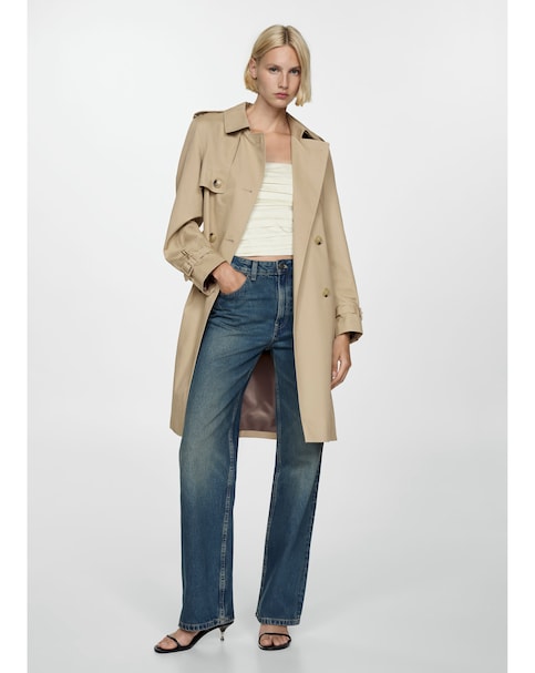 Mango Classic Trench Coat With Belt
