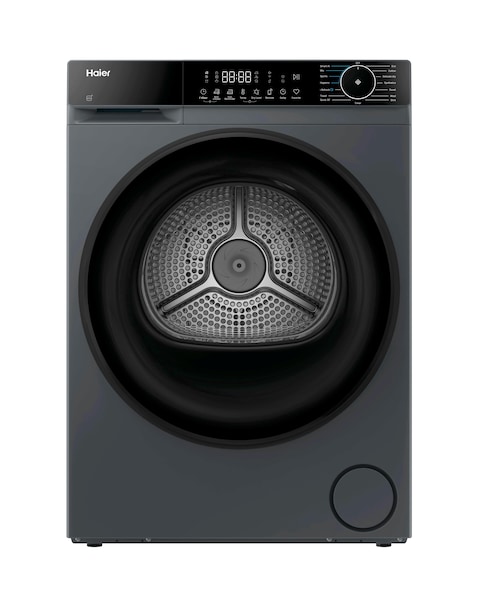 Haier X7 HD90-C367GU1-UK Wi-Fi 9kg Heat Pump Tumble Dryer Graphite