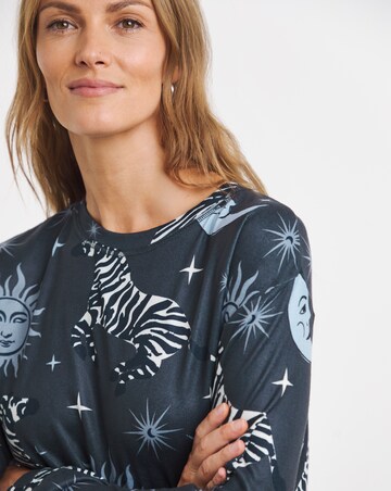 Simply Be Celestial Zebra Supersoft Pyjama Twosie