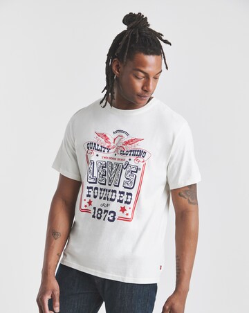 Levi's Short Sleeve Relaxed Fit Graphic T-Shirt - Natural
