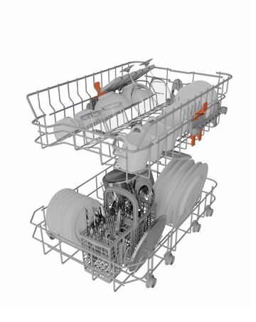 Hotpoint HP2FE10CS90BUK Slimline Dishwasher 10 Place Settings Black + Install