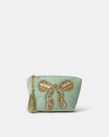 Accessorize Bow Velvet Coin Purse