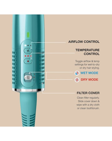 Shark Glossi Hot Tool + Air Glosser - Jewel Teal