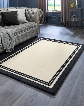 Piper Border Woollen Rug