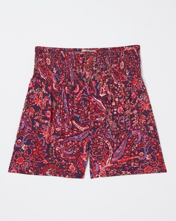 Fatface Paisley Shirred Shorts