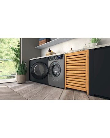 Hotpoint H809ADSGPOWERUK, 10kg, 1400rpm Washing Machine - Silver + Install