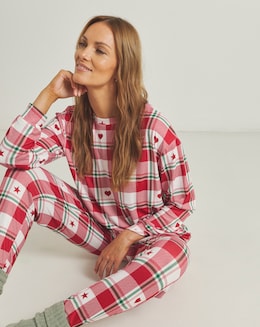 Simply Be Check Supersoft Twosie Pyjama Set