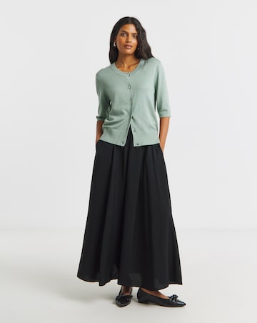 Mint Soft Touch Half Sleeve Cardigan