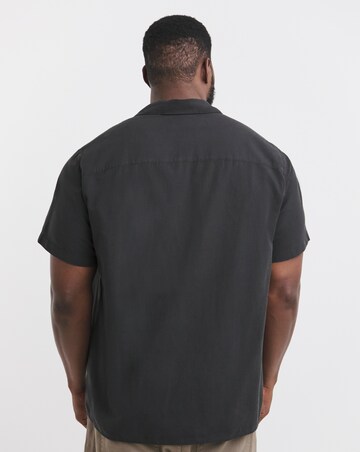 Jack & Jones Breeze Linen Blend Resort Shirt - Black