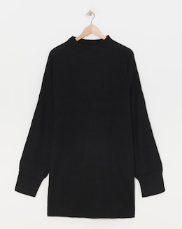 High Neck Ribbed Tunic