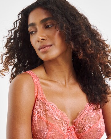 Pretty Secrets (2 Pack) Ella Lace Full Cup Wired Bras (C-H) Blue/Coral