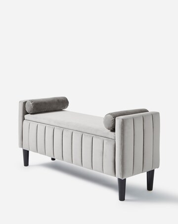 Eloise Winged Velvet Storage Ottoman
