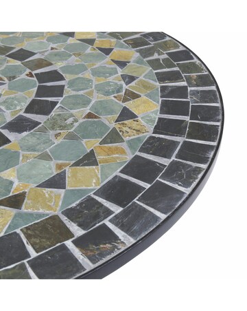 Charles Bentley Mosaic 4 Seater Dining Set - Blue