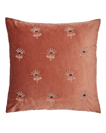 Embellished Flower Cushion