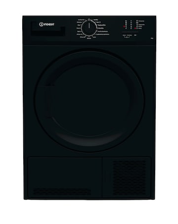 Indesit C YD C82 BBGL UK Condenser Tumble Dryer 8kg - Black