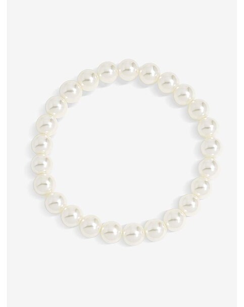 Jon Richard Single Row Pearl Stretch Bracelet