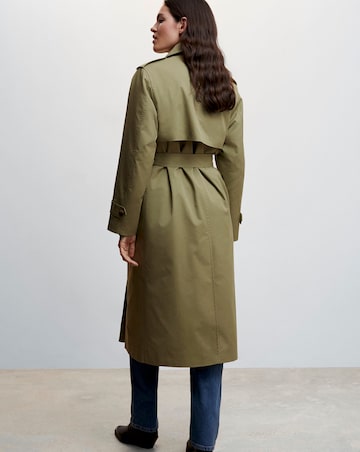 Mango Double-Button Trench
