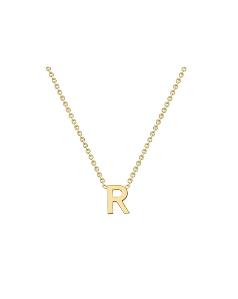 9 Carat Gold A-Z Initial Necklace