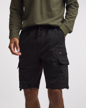 Fully Elasticated Twill Cargo Shorts