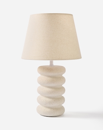Hazel Curved Textured Ceramic Table Lamp