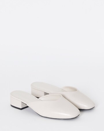 Lisa Low Block Heel Mules - Extra Wide Fit (EEE)