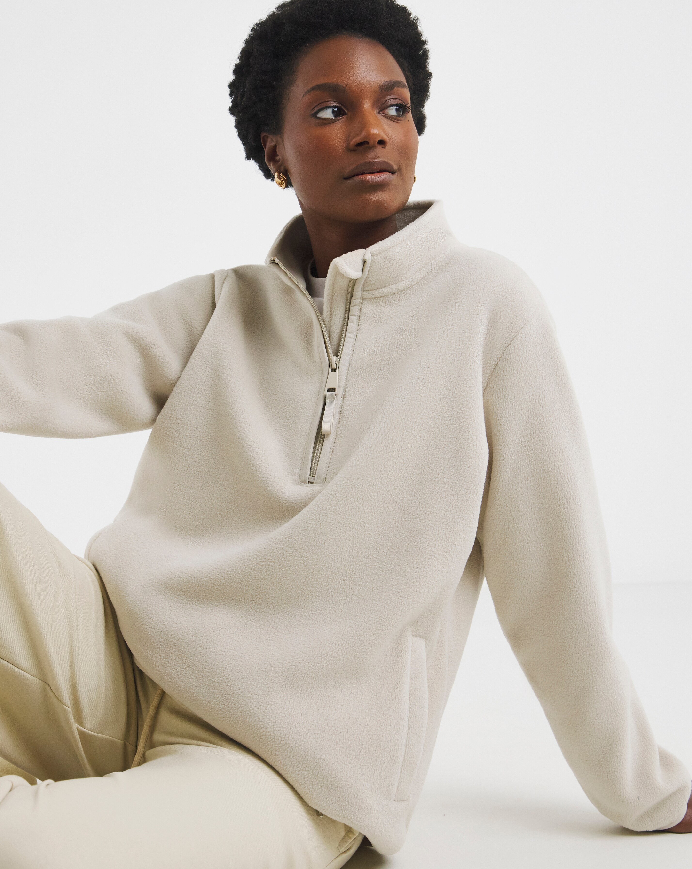 Quarter Zip Longline Fleece | Ambrose Wilson