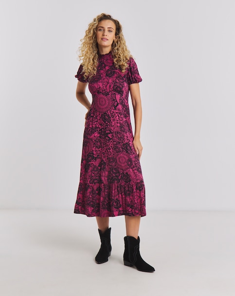 Joe Browns Lovely Lace Print Jersey Dress