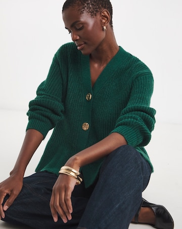 Peplum Knit Cardigan