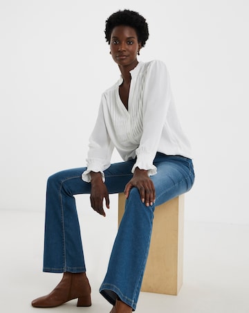 Mid Blue Stretch Bootcut Jeggings