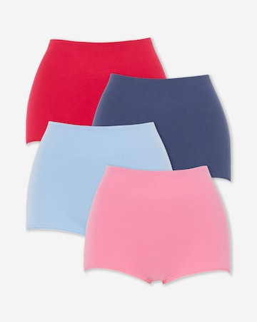 Pretty Secrets (4 Pack) Cotton Comfort Short Knickers