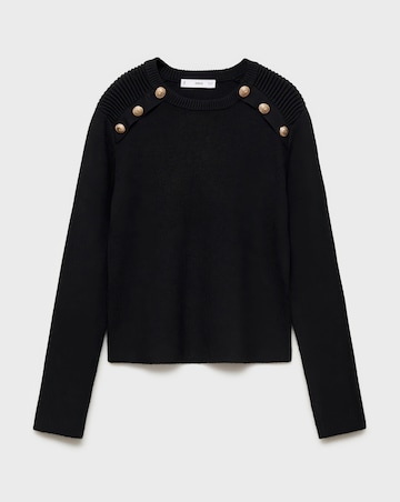 Mango Arturo Button Shoulder Sweater