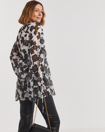 Joanna Hope Tie Sleeve Blouse