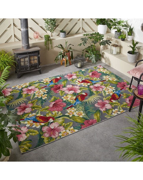 Tropicana Parrots Indoor/Outdoor Rug