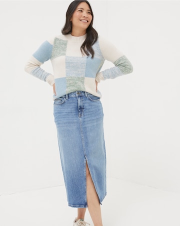 FatFace Carla Denim Midi Skirt