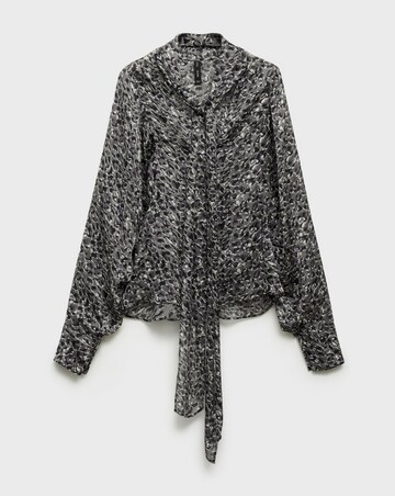 Mango Leopard Print Blouse