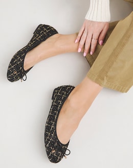 Selena Classic Flat Ballerina Shoes - Wide Fit (E)