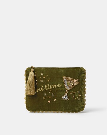 Accessorize Martini Velvet Pouch