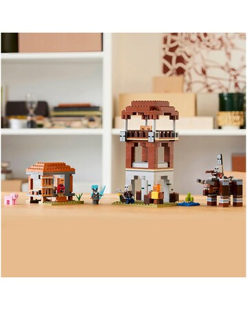 LEGO Minecraft The Pillager Outpost and Ravager, Village Building Toy 21278