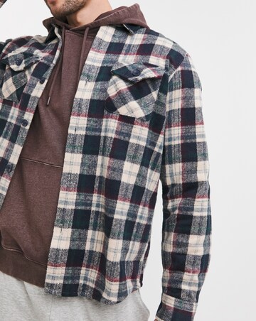 Double Pocket Check Overshirt