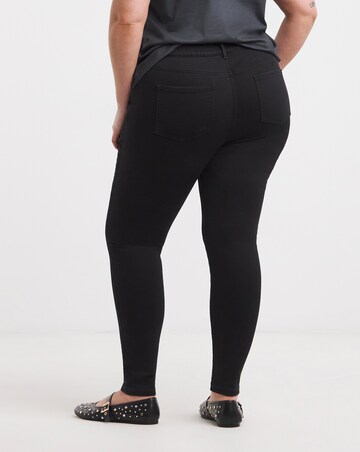 Black Cosy Finish Skinny Jeans