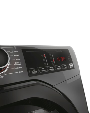 Hoover H-DRY 350 HRE C10TBER-80, 10kg, Condenser Tumble Dryer - Graphite