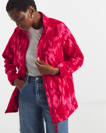 Zip Through Longline Fleece