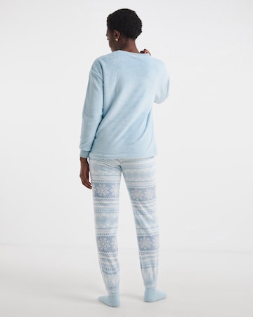 Pretty Secrets Christmas Giftable Fleece Pyjama Set & Fluffy Socks