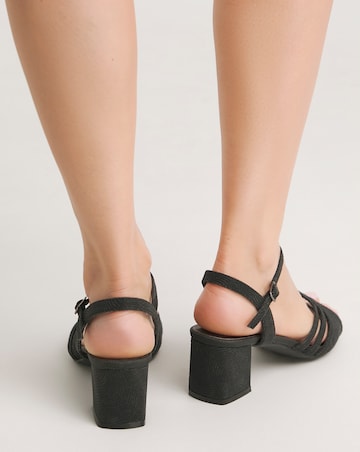Evangeline Low Block Heel Sandal Wide E Fit