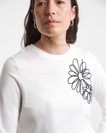 Embroidered Long Sleeve T-Shirt