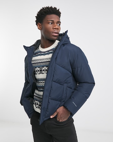 Jack & Jones World Puffer Coat - Navy