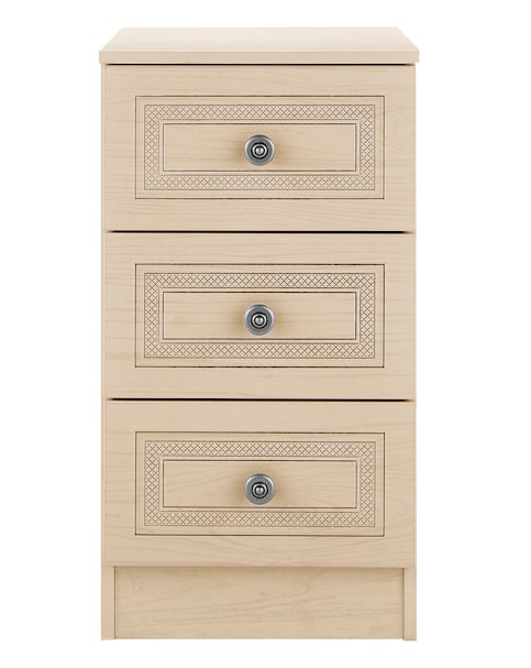 Richmond Ready Assembled 3 Drawer Bedside Table